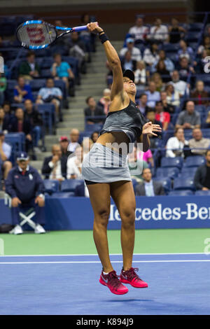 Madison Keys (USA) competing at the 2017 US Open Tennis Championships Stock Photo