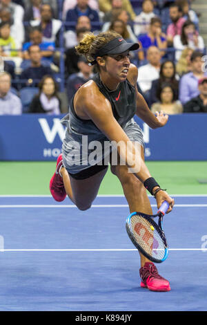 Madison Keys (USA) competing at the 2017 US Open Tennis Championships Stock Photo