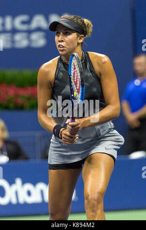 Madison Keys (USA) competing at the 2017 US Open Tennis Championships Stock Photo