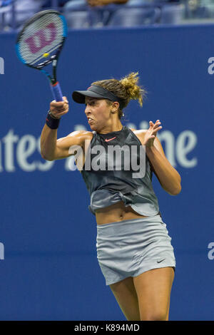 Madison Keys (USA) competing at the 2017 US Open Tennis Championships Stock Photo