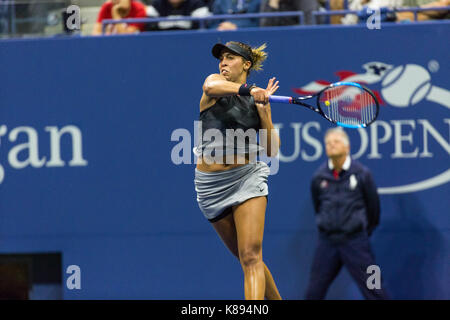 Madison Keys (USA) competing at the 2017 US Open Tennis Championships Stock Photo