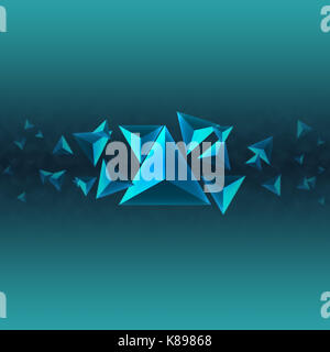 abstract triangle background Stock Photo