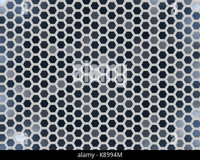3d rendering of hexagonal abstract background Stock Photo