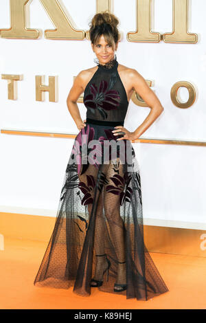 London, UK. 18th Sep, 2017. Halle Berry attends the KIngsman: The Golden Circle world film premiere Credit: ZUMA Press, Inc./Alamy Live News Stock Photo