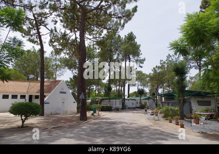 Camping Olhao. Algarve, Portugal Stock Photo