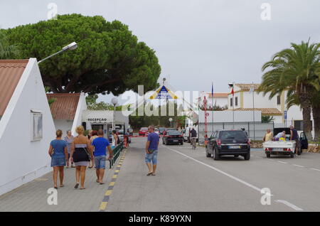 Camping park of Olhao. Algarve, Portugal Stock Photo