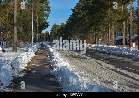 A cold winterday in Ahus,sweden, Stock Photo