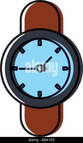Wristwatch isolated symbol Stock Vector