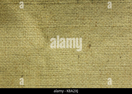 Burlap or sacking texture for the background close up. Stock Photo