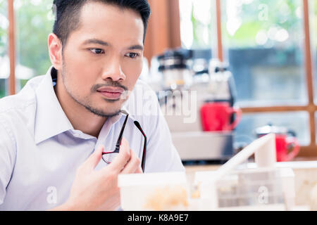 Architect working on the project of a high-quality building Stock Photo