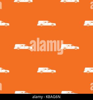Hearse pattern seamless Stock Vector