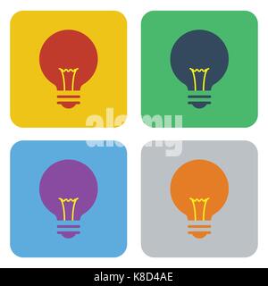 Bulb vector icon Stock Vector