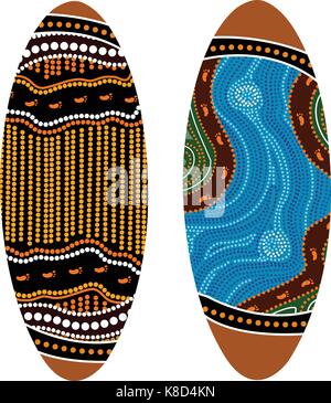 Aboriginal shield (Vector art). Illustration based on aboriginal style of dot shield. Stock Vector