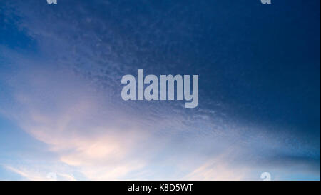 As the stormed moved away, the blue sky began to return. Stock Photo