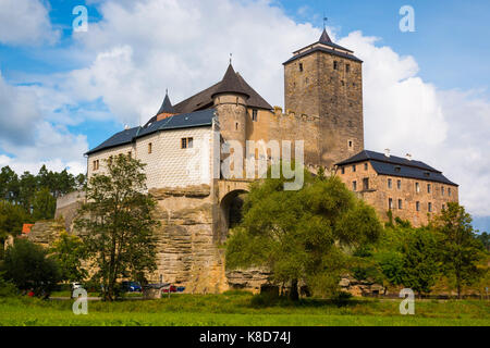 View of kost castle, gothic castle in bohemia Stock Photo