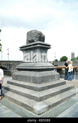 Treaty Stone, Limerick, Ireland Stock Photo