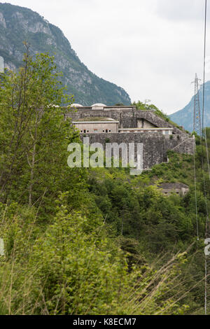 Military fortress. Italian front. WWI Stock Photo