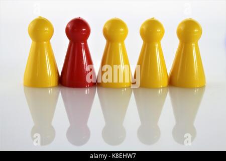 An concept image of a game Parcheesi, Aggravation, and Trouble - Ludo Stock Photo