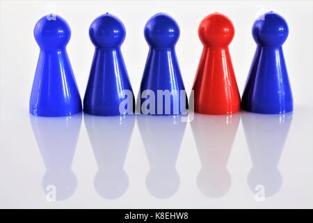 An concept image of a game Parcheesi, Aggravation, and Trouble - Ludo Stock Photo
