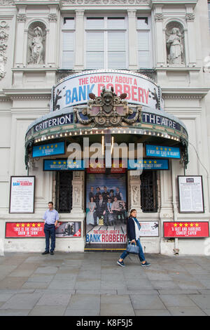 The exterior of the Criterion Theatre in Piccadilly Circus in London's West End. Stock Photo