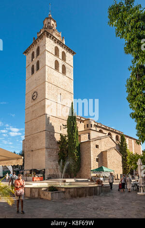 Church of Santa Maria la Mayor, Inca, Mallorca, Spain. Stock Photo