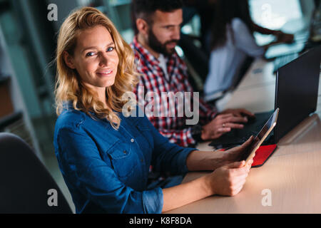 Portait of software designer working in office Stock Photo