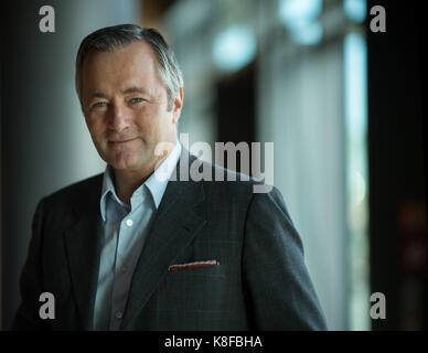 Dresden, Germany. 19th Sep, 2017. Hannes Ametsreiter, CEO of Vodafone Germany during the IEEE 5G Summit Conference in Dresden, Germany, 19 September 2017. The conference is a platform of exchange for some 400 scientists and representatives of the industry in order to further the fifth generation of mobile networks (5G). Credit: Monika Skolimowska/dpa-Zentralbild/dpa/Alamy Live News Stock Photo