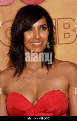 Los Angeles, CA, USA. 17th Sep, 2017. Padma Lakshmi at arrivals for HBO Emmy After Party, The Pacific Design Center, Los Angeles, CA September 17, 2017. Credit: JA/Everett Collection/Alamy Live News Stock Photo
