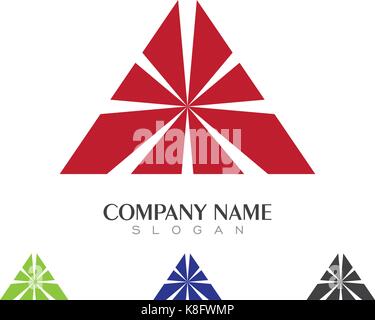 Pyramid Logo Template vector ilustration Stock Vector