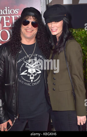 Slash (Guns n' Roses) and his girlfriend Meegan Hodges attend the &apo...