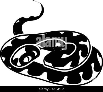 Snake icon, simple style Stock Vector