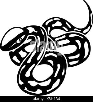 Texas snake icon, simple style Stock Vector