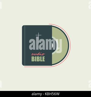 Bible in audio format Stock Vector