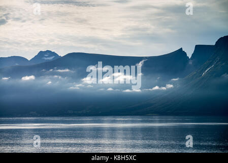 landscape around village Eidsnes, Norway, Scandinavia, Europe. Stock Photo