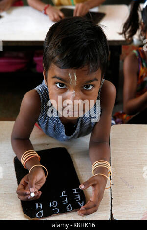 Sandipani muni school for needy girls run by food for life vrindavan. india. Stock Photo