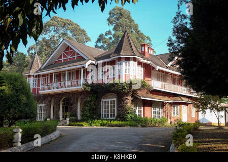 Burma, Myanmar, Pyin Oo Lwin (or Maymyo): Candacraig Hotel, old colonial house dating back to 1904 and former headquarters of the Bombay-Burma trading Stock Photo