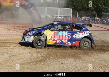 Peugeot 208 T16 Sport car showcased at the Brussels Expo Autosalon motor  show. Belgium - January 12, 2016 Stock Photo - Alamy