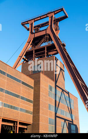 Zollverein Coillery, UNESCO world heritage site, in Essen, Germany, former coal mine, today a mixture of museum, cultural event location and industria Stock Photo