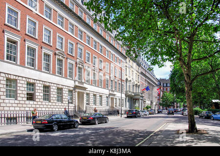 Grosvenor Square, Mayfair, West End, City of Westminster, Greater London, England, United Kingdom Stock Photo