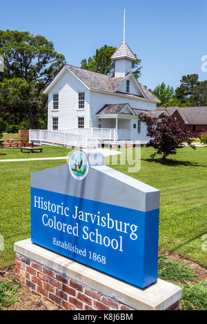 North Carolina,NC,Jarvisburg,Jarvisburg Colored School,historic building,African-American heritage,schoolhouse,NC170518181 Stock Photo