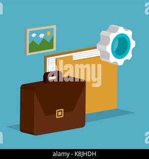business set isometrics icons vector illustration design Stock Vector
