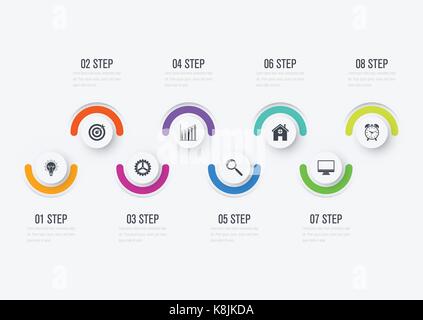 Infographic design template and business concept Stock Vector