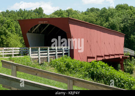 Roseman Bridge in Madison County, Iowa, USA Stock Photo