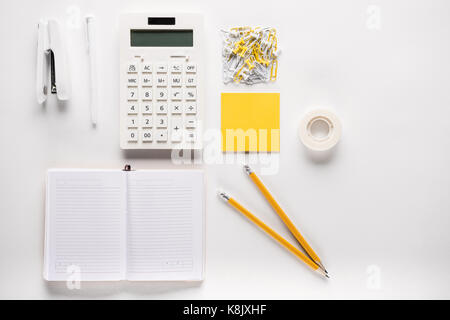 composition of school supplies Stock Photo