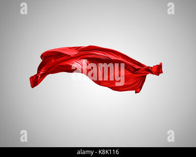 Smooth elegant red transparent cloth separated on white background. Texture  of flying fabric. Very high resolution image Stock Photo - Alamy