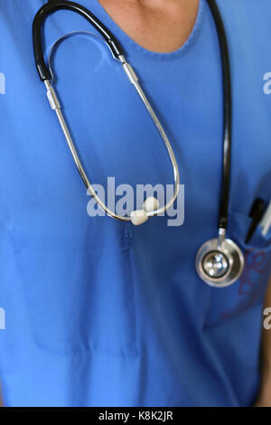 Doctor with stethoscope. togo. Stock Photo