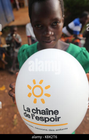 French ngo : la chaine de l'espoir. humanitarian medicine. togo. Stock Photo