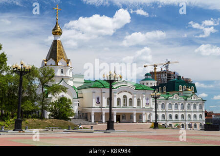 Russian Orhodox Church in Khabarovsk, Russia Stock Photo