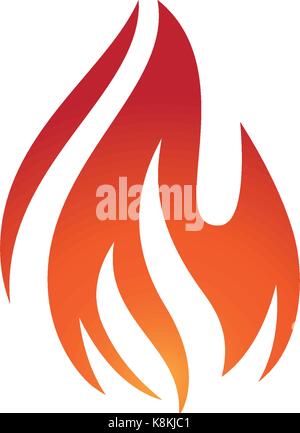 Fire flame Logo Template vector icon Oil, gas and energy logo concept Stock Vector