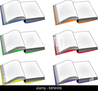 Open book vector clipart, symbol, icon  design. Illustration isolated on white background. Stock Vector